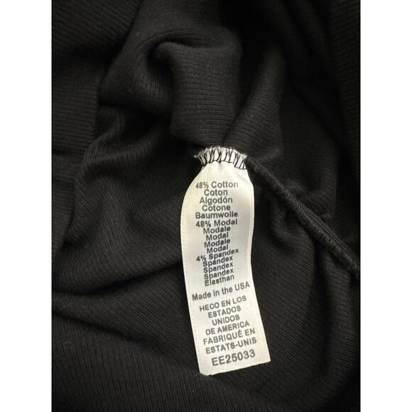 Michael Stars “Ricci” Power Shoulder Stretch Cotton Blend Rib Dress –Size Small - Picture 5 of 8